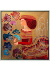 Lady with Celebration Flowers