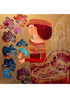 Lady with Celebration Flowers