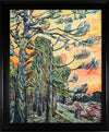 Van Gogh Replica - Weatherbeaten Pine Trees against the Setting Sun